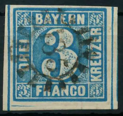 BAYERN MÜHLRADSTEMPEL AUF Nr 2II gMR 135 ZENTR- 87C25E
