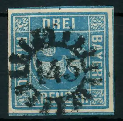 BAYERN MÜHLRADSTEMPEL AUF Nr 2II gMR 145 ZENTR- 87DFAA