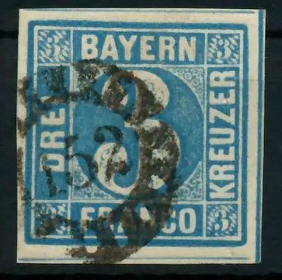 BAYERN MÜHLRADSTEMPEL AUF Nr 2II gMR 152 ZENTR- 87E042