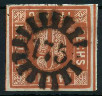 BAYERN MÜHLRADSTEMPEL AUF Nr 4II gMR 175 ZENTR- 87E26A