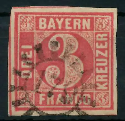 BAYERN MÜHLRADSTEMPEL AUF Nr 9 gMR 179 zentrisch gestempelt 87E29E