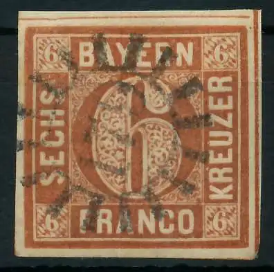 BAYERN MÜHLRADSTEMPEL AUF Nr 4II gMR 179 ZENTR- 87E2BA