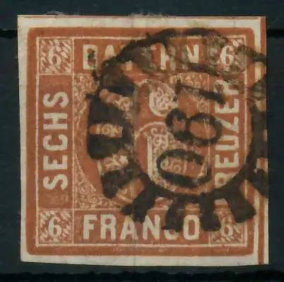 BAYERN MÜHLRADSTEMPEL AUF Nr 4II gMR 190 ZENTR- 87E382