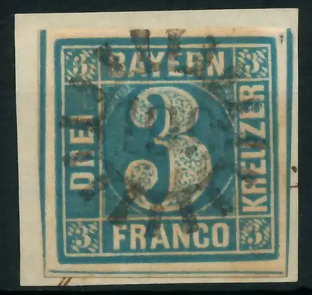 BAYERN MÜHLRADSTEMPEL AUF Nr 2II gMR 199 ZENTR- 87E45E