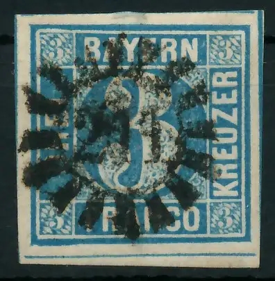 BAYERN MÜHLRADSTEMPEL AUF Nr 2II gMR 211 ZENTR- 87E52A