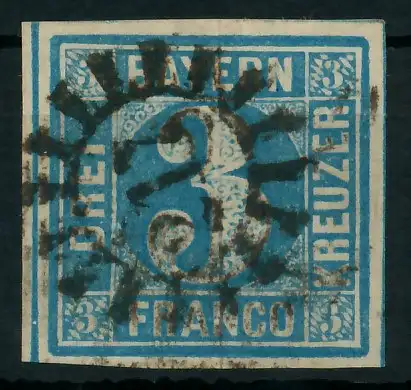 BAYERN MÜHLRADSTEMPEL AUF Nr 2II gMR 217 ZENTR- 87E5D2