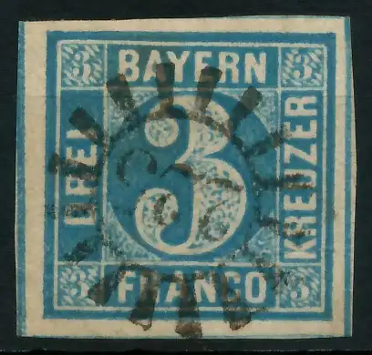 BAYERN MÜHLRADSTEMPEL AUF Nr 2II gMR 225 ZENTR- 87E63E