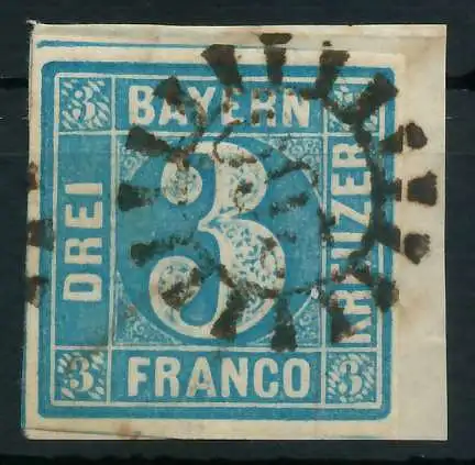 BAYERN MÜHLRADSTEMPEL AUF Nr 2II gMR 260 ZENTR- 880106