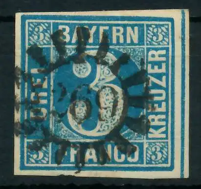 BAYERN MÜHLRADSTEMPEL AUF Nr 2II gMR 269 ZENTR- 880446