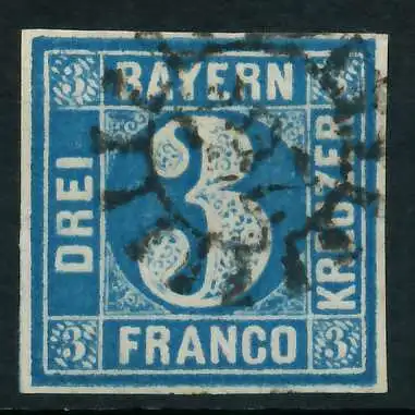 BAYERN MÜHLRADSTEMPEL AUF Nr 2II gMR 267 ZENTR- 88044E