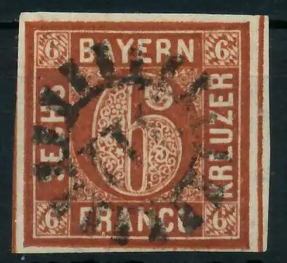 BAYERN MÜHLRADSTEMPEL AUF Nr 4II gMR 311 ZENTR- 8806C6