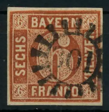 BAYERN MÜHLRADSTEMPEL AUF Nr 4II gMR 301 ZENTR- 881F02