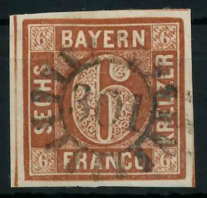 BAYERN MÜHLRADSTEMPEL AUF Nr 4II gMR 301 ZENTR- 881F06