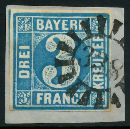 BAYERN MÜHLRADSTEMPEL AUF Nr 2II gMR 338 ZENTR- 882096