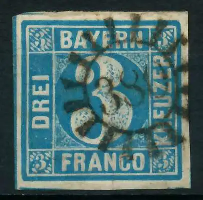 BAYERN MÜHLRADSTEMPEL AUF Nr 2II gMR 380 ZENTR- 8822EE