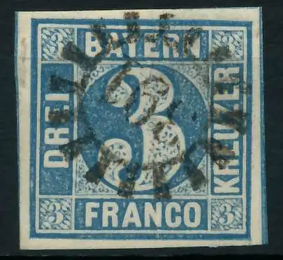 BAYERN MÜHLRADSTEMPEL AUF Nr 2II gMR 391 ZENTR- 88237E