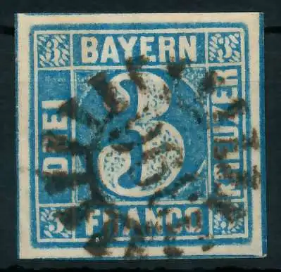 BAYERN MÜHLRADSTEMPEL AUF Nr 2II gMR 396 ZENTR- 88239A