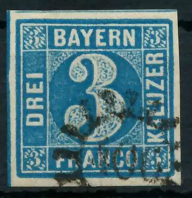 BAYERN MÜHLRADSTEMPEL AUF Nr 2II gMR 406 gestempelt 88246E