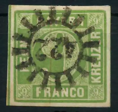 BAYERN MÜHLRADSTEMPEL AUF Nr 5III gMR 422 ZENTR 882552