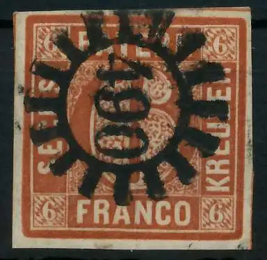 BAYERN MÜHLRADSTEMPEL AUF Nr 4II gMR 490 ZENTR- 883EA6