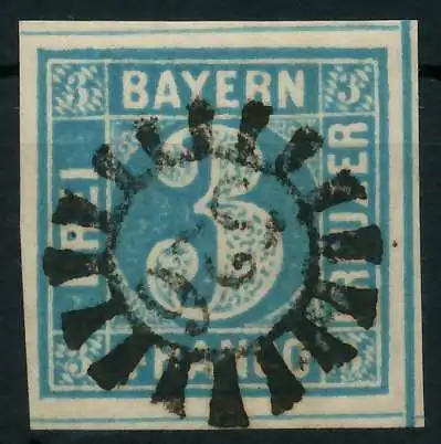 BAYERN MÜHLRADSTEMPEL AUF Nr 2II gMR 526 ZENTR- 883F7A