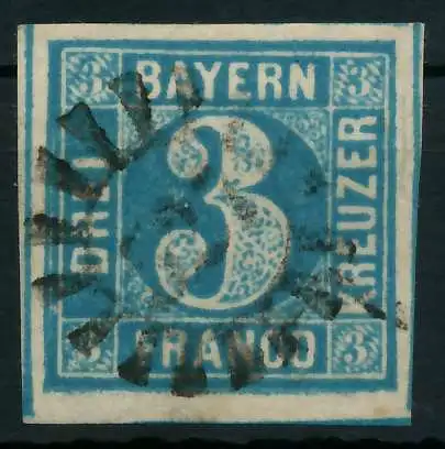 BAYERN MÜHLRADSTEMPEL AUF Nr 2II gMR 527 ZENTR- 883F8A