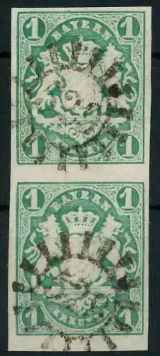 BAYERN MÜHLRADSTEMPEL AUF Nr 14c gMR 529 ZENTR- 883FEA