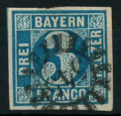 BAYERN MÜHLRADSTEMPEL AUF Nr 2II gMR 545 ZENTR- 88401A