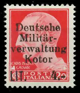 BES. 2WK KOTOR Nr 5XII postfrisch 88A236