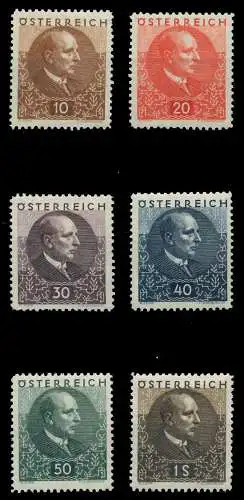 ÖSTERREICH 1930 Nr 512-517 ungebraucht 89C816