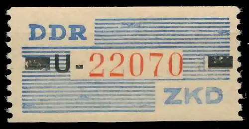 DDR DIENST WERTSTREIFEN Nr III-U postfrisch 1CDB82