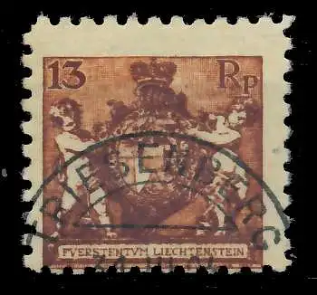 LIECHTENSTEIN 1921 Nr 51A gestempelt ATTEST 1D7D2A