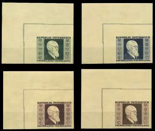 ÖSTERREICH 1946 Nr 772B-775B postfrisch ECKE-OLI 1E8D5A