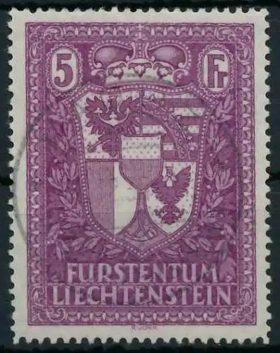 LIECHTENSTEIN 1934 Nr 142 zentrisch gestempelt 1E8DFE