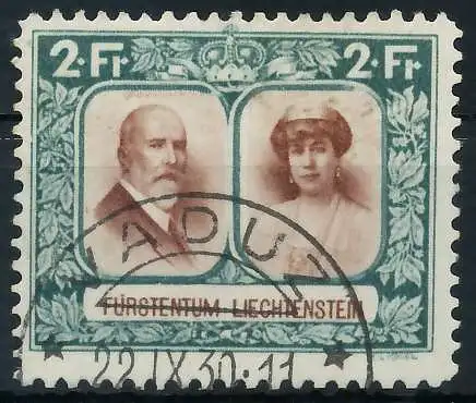 LIECHTENSTEIN 1930 Nr 107B gestempelt 28E19E