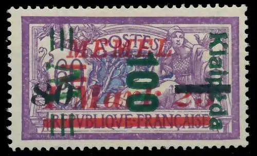 MEMEL 1923 Nr 164K ungebraucht gepr. 4114D2