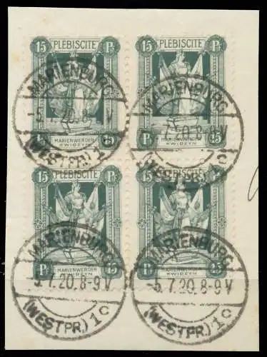 MARIENWERDER Nr 32 zentrisch gestempelt Briefst³ck 472AC6