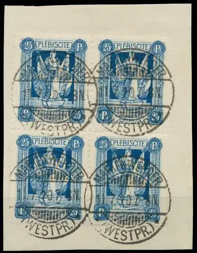 MARIENWERDER Nr 34 zentrisch gestempelt Briefst³ck 472ACA