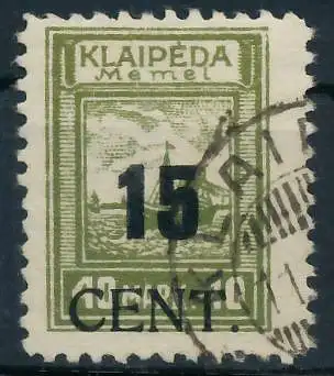 MEMEL 1923 Nr 193I gestempelt gepr. 472DD2
