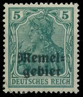 MEMEL 1920 GERMANIA Nr 1c ungebraucht gepr. 472F0A