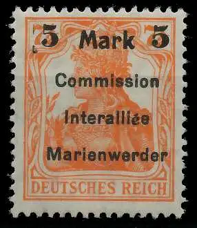 MARIENWERDER Nr 25AIb5 ungebraucht gepr. 49A456