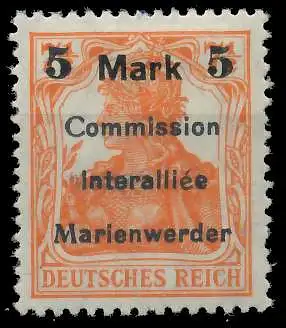 MARIENWERDER Nr 25BIIIa ungebraucht gepr. 49A49E