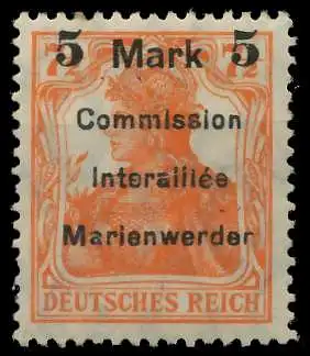 MARIENWERDER Nr 25AF III ungebraucht gepr. 49A4BE