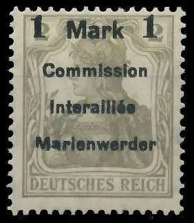 MARIENWERDER Nr 22AFI ungebraucht gepr. 49A512