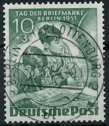 BERLIN 1951 Nr 80 zentrisch gestempelt 64212A