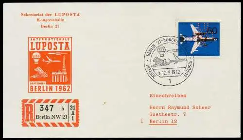 BERLIN 1962 Nr 230-LL ESST zentrisch gestempelt Briefst³ck gepr. 642516