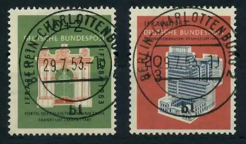 BRD BUND 1953 Nr 171-172 zentrisch gestempelt Charlottenburg 6425C6