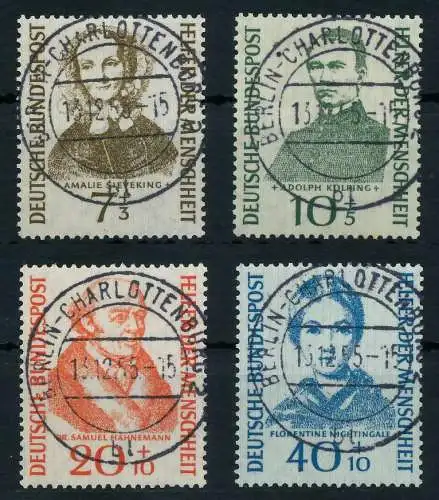 BRD BUND 1955 Nr 222-225 zentrisch gestempelt Charlottenburg 642616