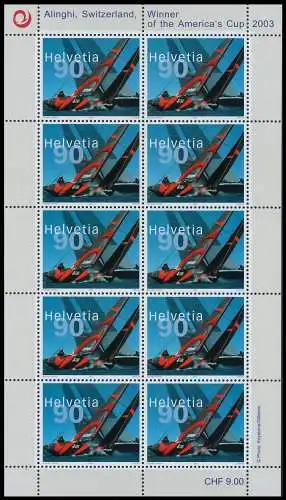 SCHWEIZ BLOCK KLEINBOGEN 2000-2009 Nr 1831 postfrisch K 64C022