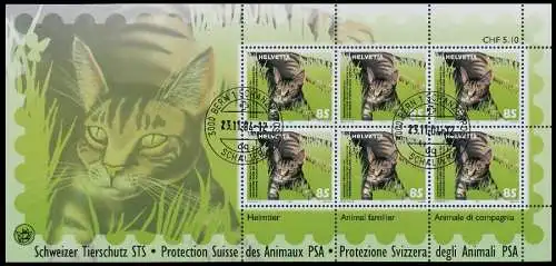 SCHWEIZ BLOCK KLEINBOGEN 2000-2009 Nr 1886KB-18 64C2BA